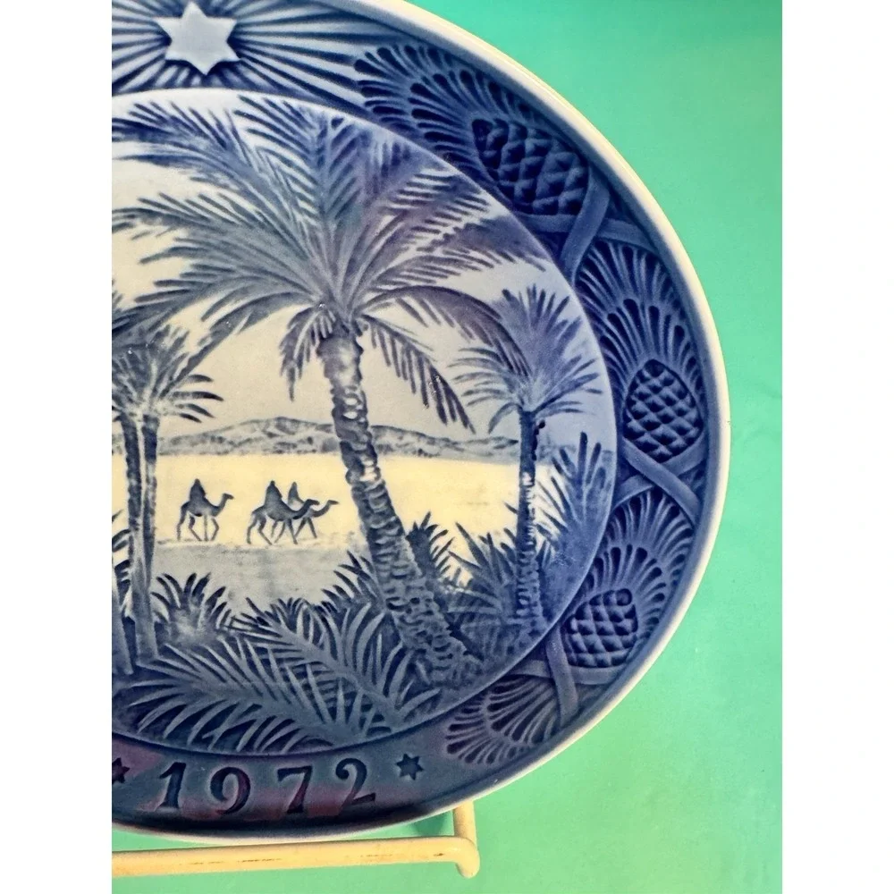 In The Desert Royal Copenhagen Porcelain Plate Denmark 1972 Blue‎ White